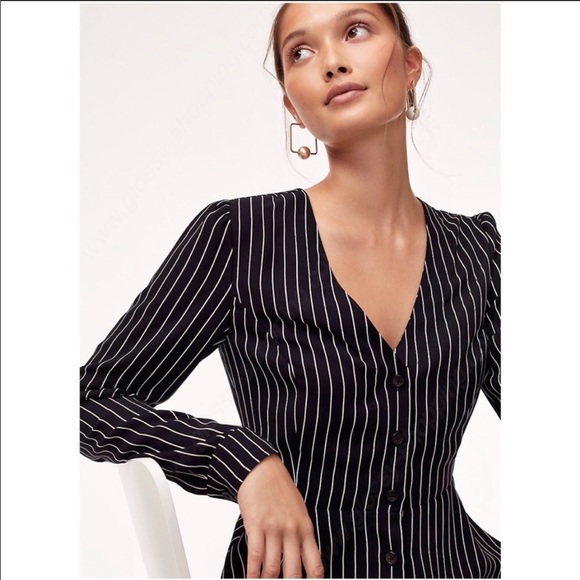 Wilfred Tops - Aritzia Wilfred Button-front Blouse